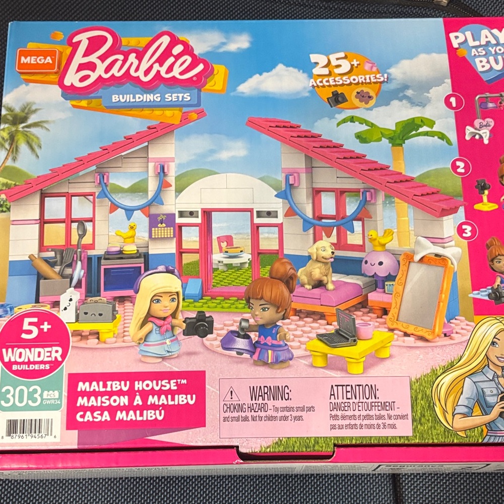 Barbie Malibu House Building Set new